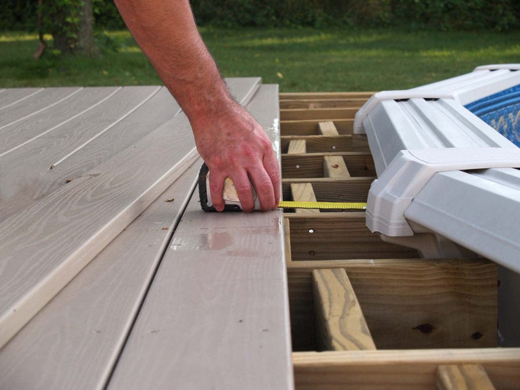 Swimming pool deck repair